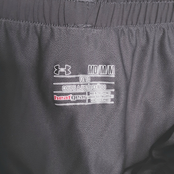 Under Armour Heat Gear Womens Iron Gray/Pistacio Green Running Shorts Size Med - Picture 6 of 6